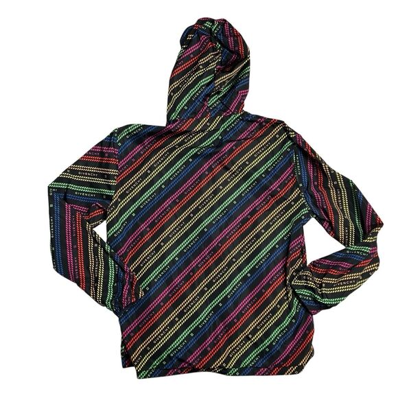 Givenchy Men XL Blue Reversible Full Zip Windbreaker Jacket Designer Lightweight - Picture 12 of 14